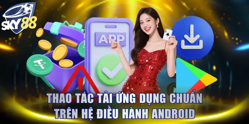 Thao tác tải ứng dụng chuẩn trên hệ điều hành Android